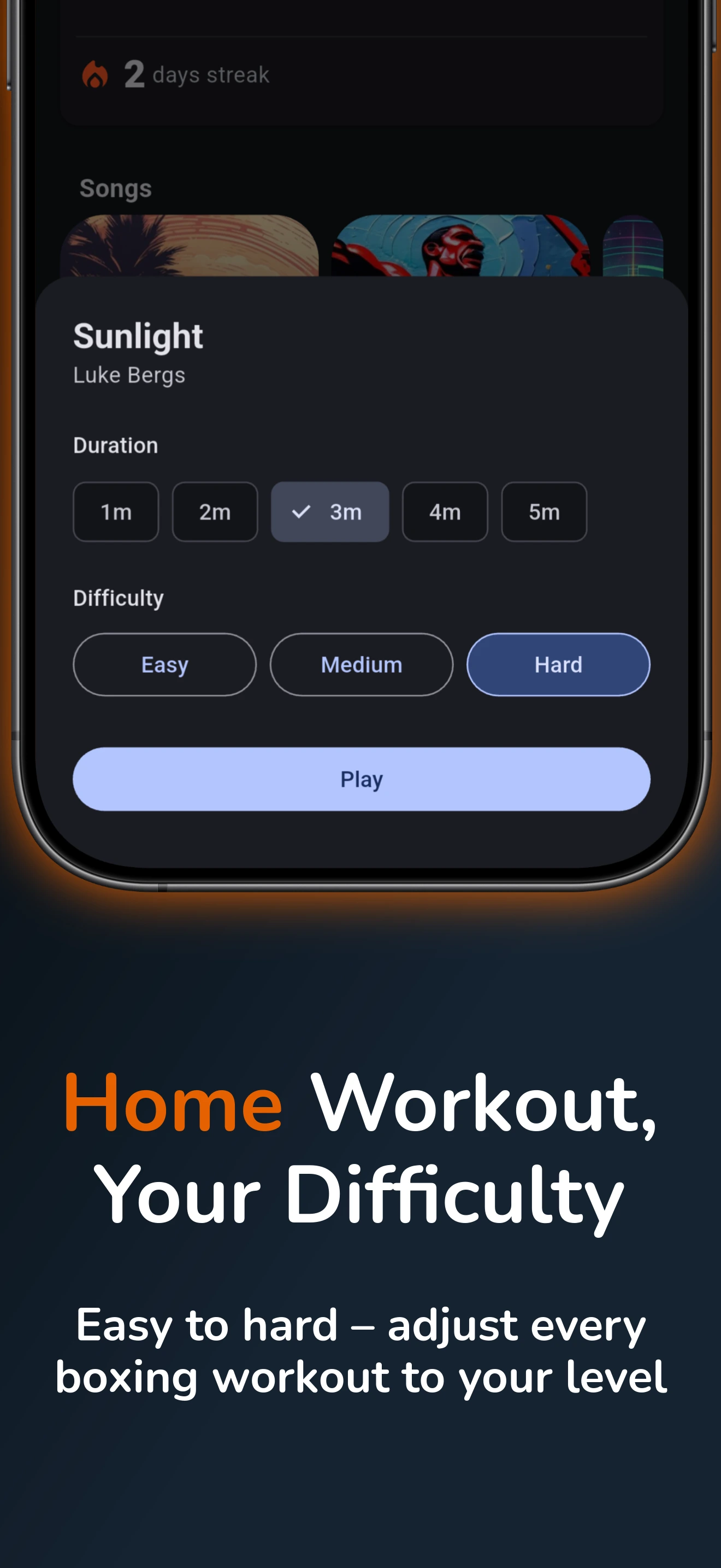 Home Workout, Your Difficulty